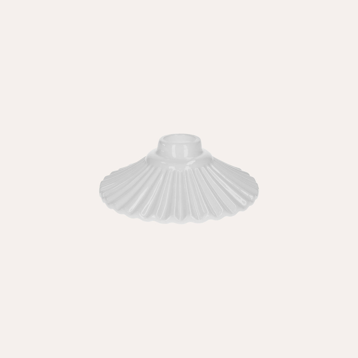 Eleganter Lampenschirm aus weißer Keramik, Ø 20 cm