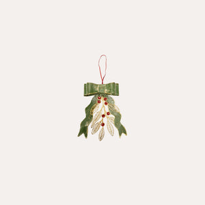 Fiocco Natalizio in Latta Verde H.28x26 cm - KeyHome Store