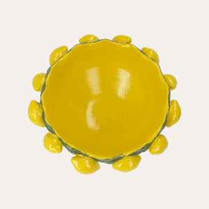 Alzata con Limoni Decorativi in Ceramica 37x29 cm - KeyHome Store