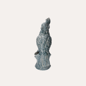 Parrot light blue ceramic vase 26x18x53 cm