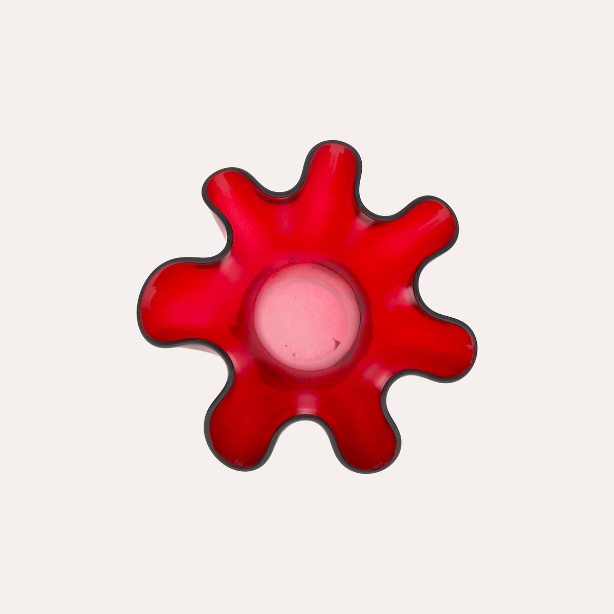 Vaso Fazzoletto in Vetro Riciclato Rosso