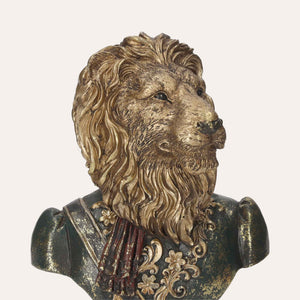 Lion Bust in Resin – Elegant and Realistic Decoration