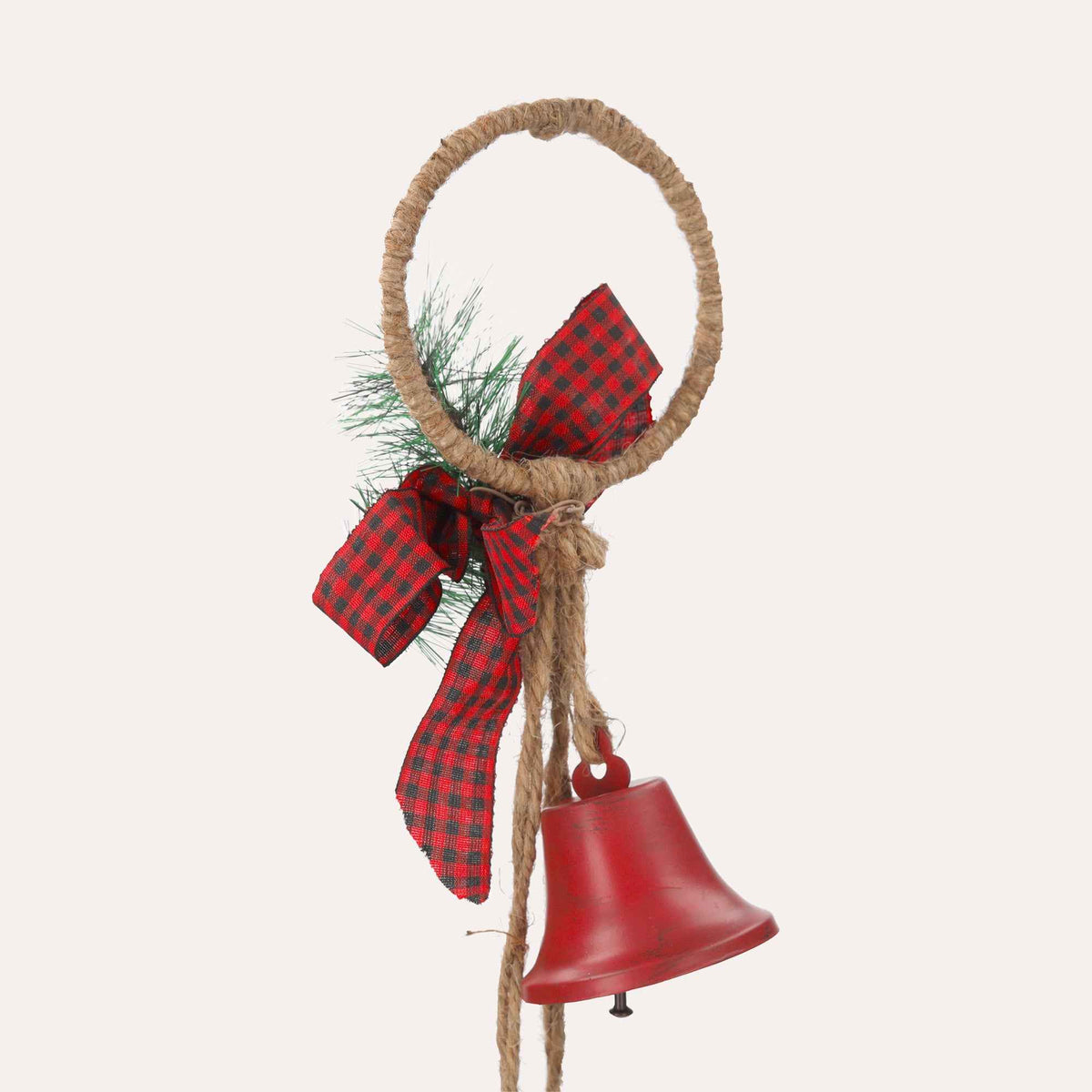 Trio of Red Christmas Bells for Festive Decorations