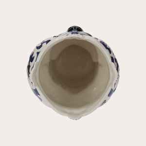Vaso Testa di Moro Donna Grande in Ceramica Blu – Artigianato Made in Italy h. 47 cm