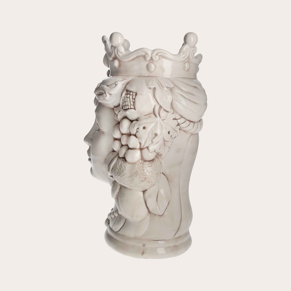 Vase Femme Testa di Moro en Céramique Antique - Fabriqué en Italie Artisanat h. 38 cm