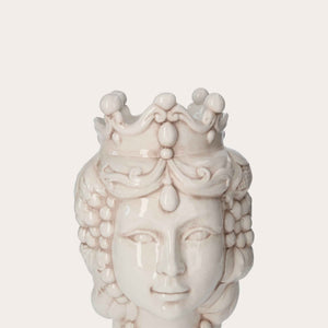 Vase Femme Testa di Moro en Céramique Antique - Fabriqué en Italie Artisanat h. 38 cm