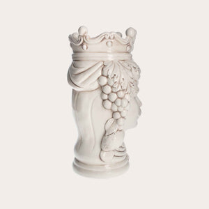 Testa di Moro Man Vase in Antique Ceramic - Made in Italy Craftsmanship h. 38cm