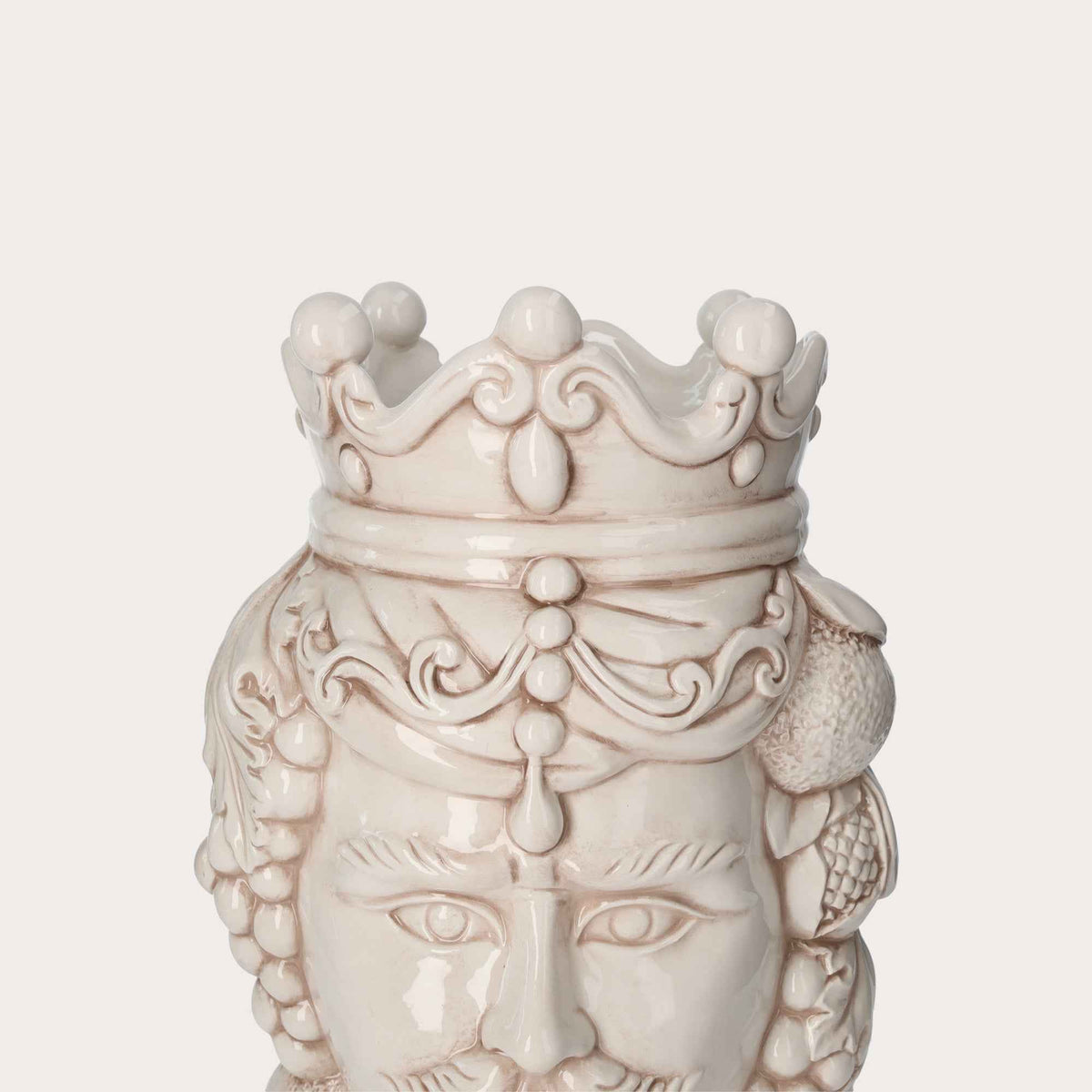 Testa di Moro Man Vase in Antique Ceramic - Made in Italy Craftsmanship h. 38cm