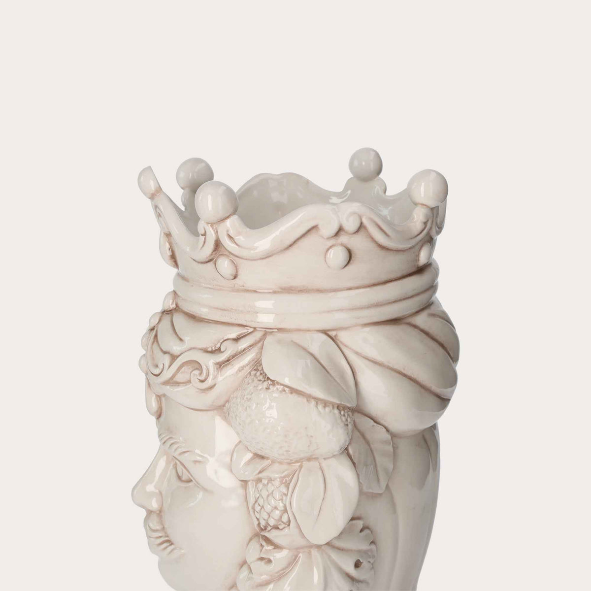 Testa di Moro Man Vase in Antique Ceramic - Made in Italy Craftsmanship h. 38cm