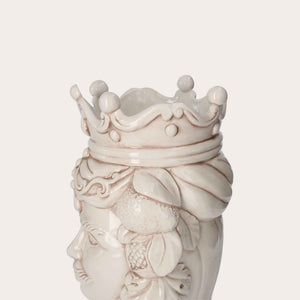 Testa di Moro Man Vase in Antique Ceramic - Made in Italy Craftsmanship h. 38cm