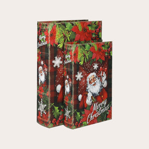 Pair of Santa Claus Book Boxes