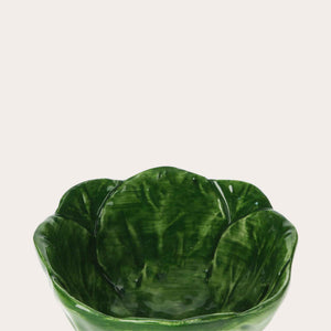 Set 4 Coppette in Ceramica Verde decorate a mano Made in Italy – Design Foglia