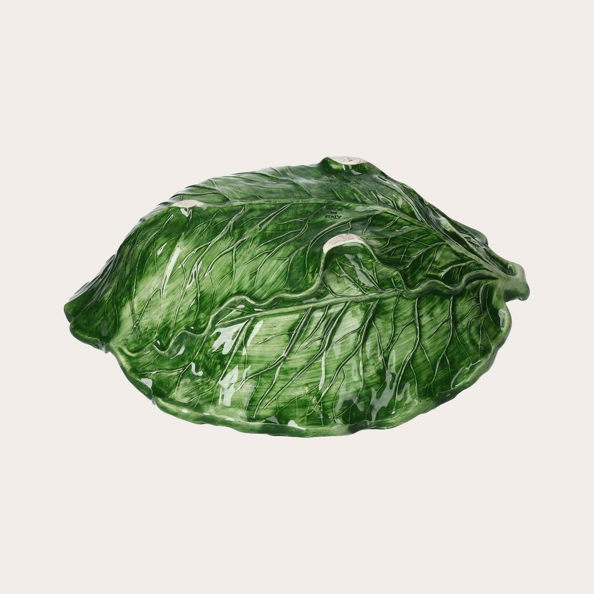 Fruttiera in Ceramica a Forma di Verza – Dipinta a Mano Made in Italy