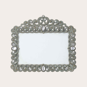 Metal photo frame with gems