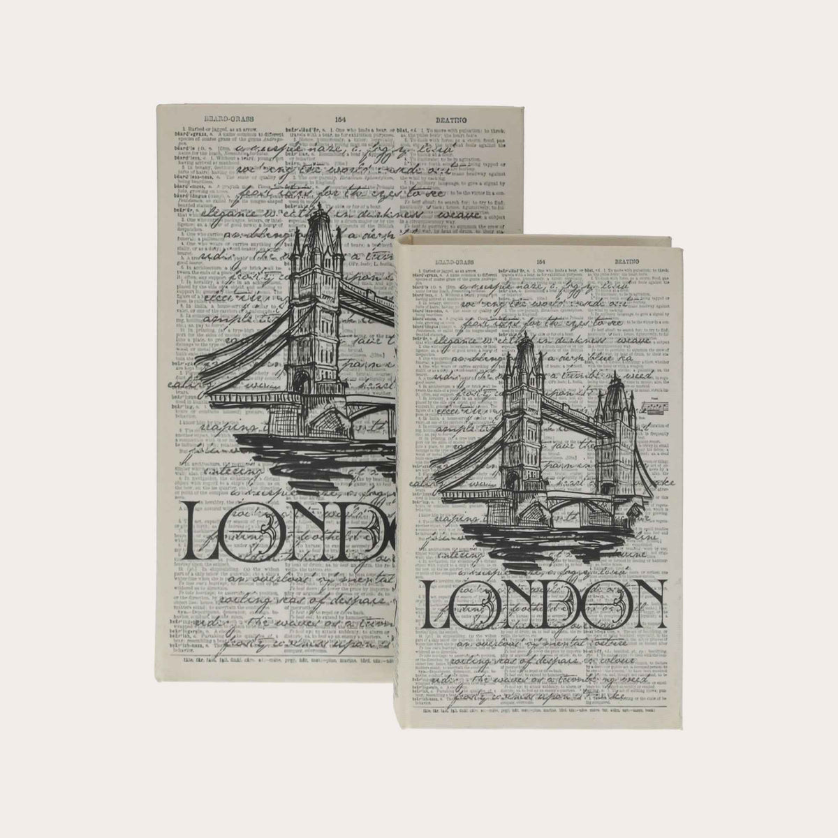 Boîte à livres décorative "Londres"