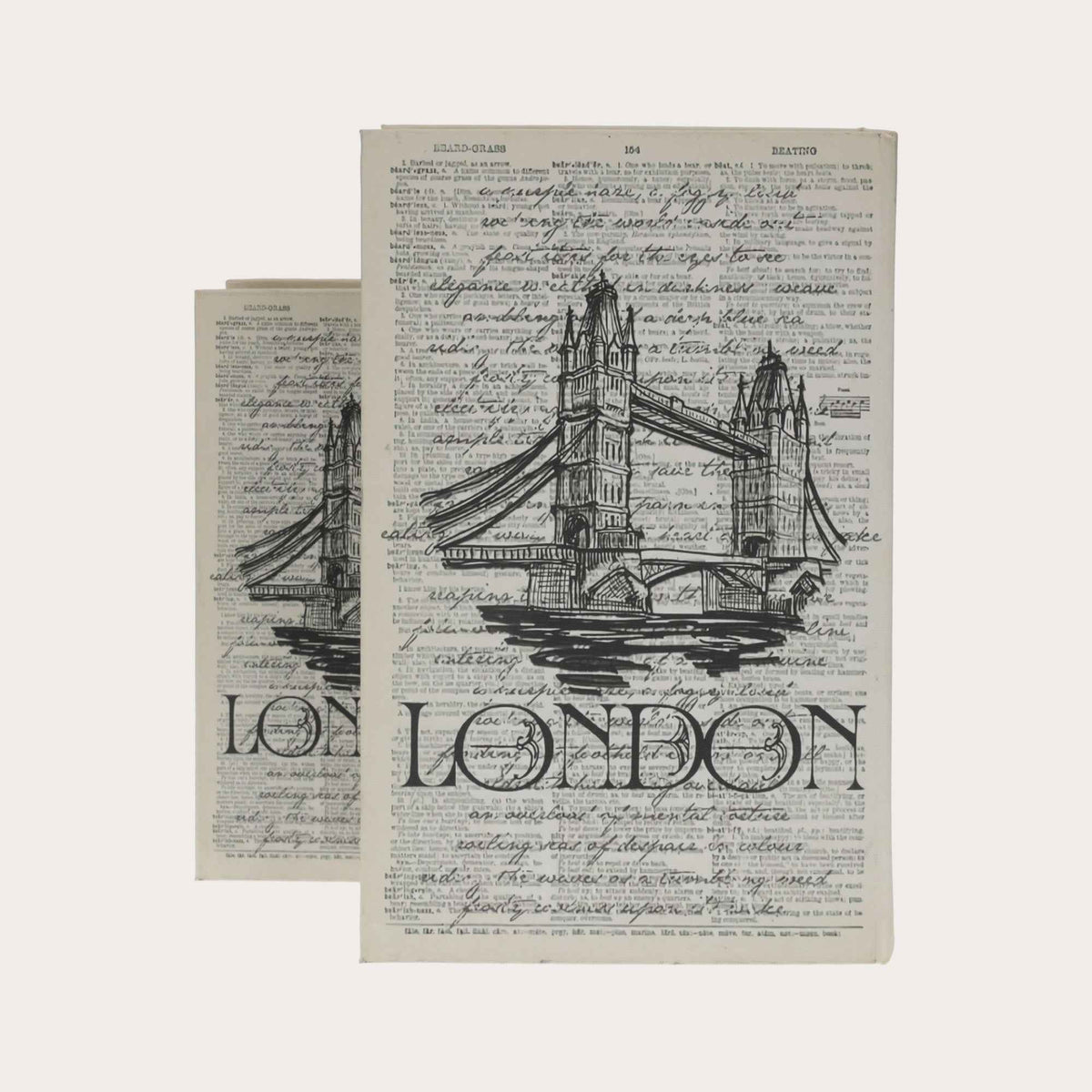 Decorative Book Box "London"