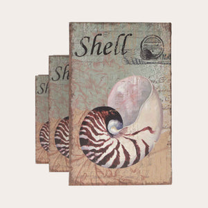 Tris di Scatole Libro con Design a Conchiglia