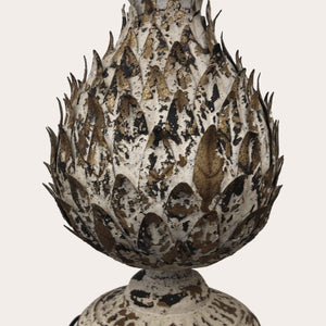 Lampada da Tavolo Shabby con Base a Forma di Ananas