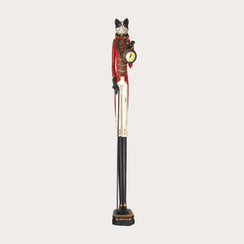 Statua Gatto con Orologio in Resina H.143 cm - KeyHome Store