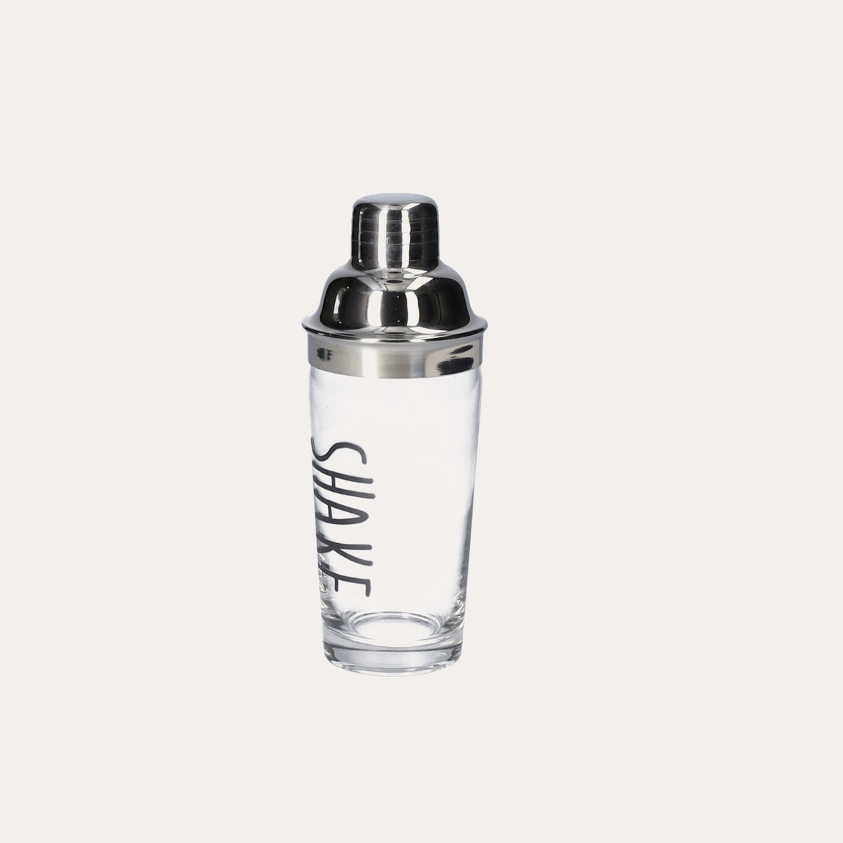 Shaker in Vetro con Tappo in Acciaio Elegante