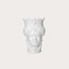 Testa di Moro Donna Vase in White Ceramic H.20