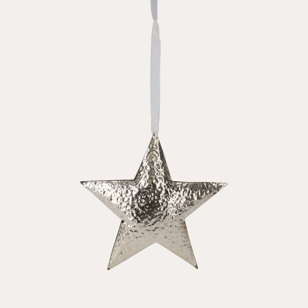 Decorazione Natalizia a Forma di Stella in metallo H.25x25x3