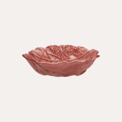 Radicchio-Ständer aus rosa Keramik, 29 x 34 H. 10 cm