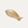 Set of 2 Sand Glass Fish Plates 25x12 cm