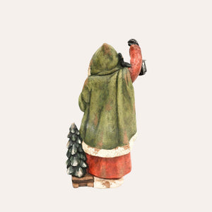 Babbo Natale Rosso con Slitta in Resina H.85x47x35 cm