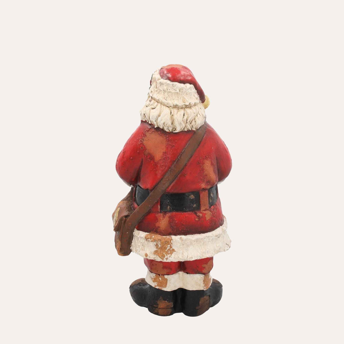 Babbo Natale con Libro Decorativo in Resina H.42x20x20cm