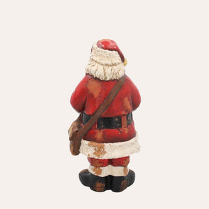 Babbo Natale con Libro Decorativo in Resina H.42x20x20cm