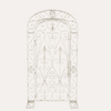 Cancello Decorativo in Ferro Bianco Anticato 130x232 cm