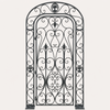 Cancello Decorativo in Ferro Verde Inglese 130x232 cm