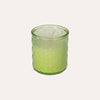 Green Recycled Glass Candle, Ginger Lime Aroma