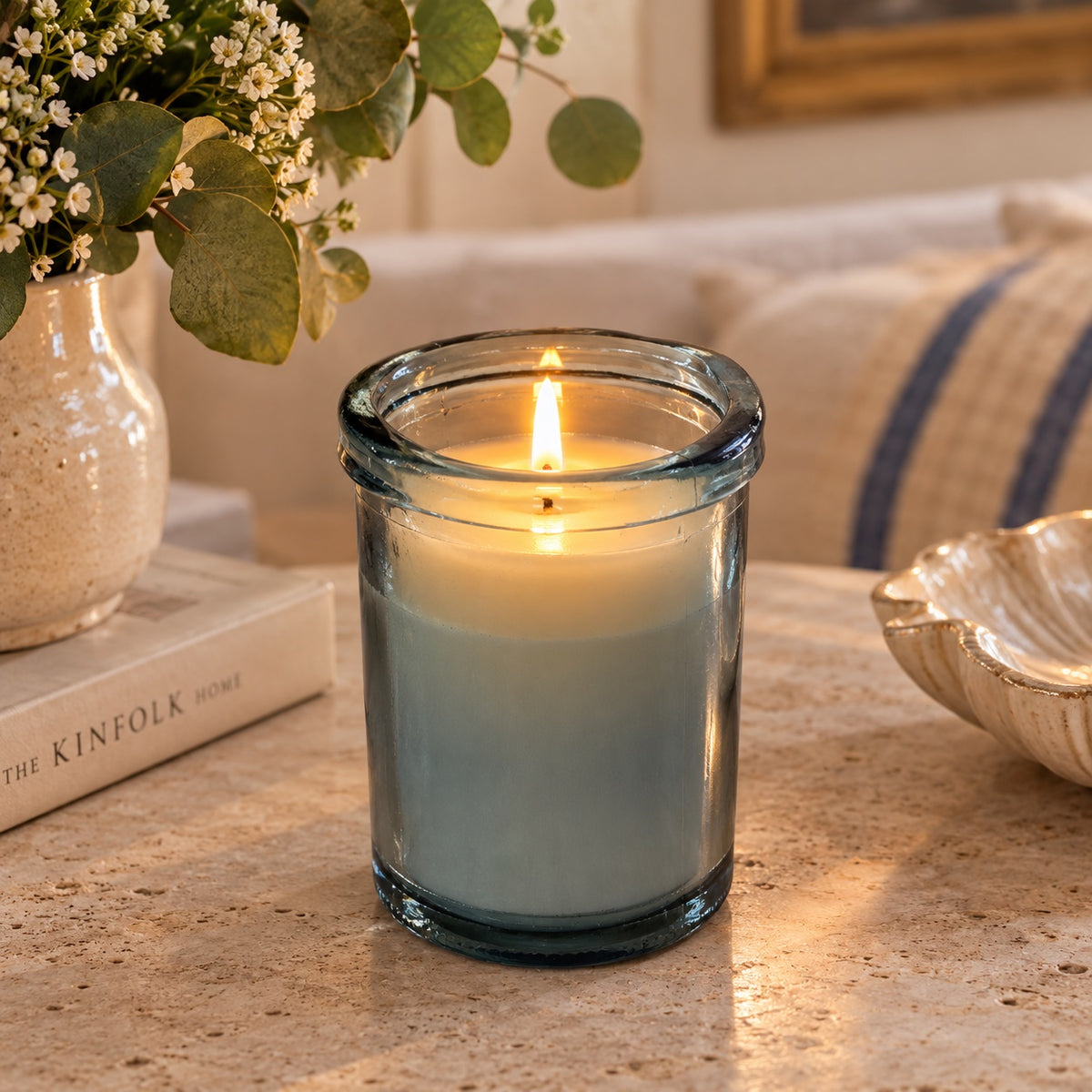Candela Berries in Cera di Soia H.20 cm - KeyHome Store