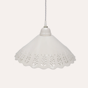Lampadario con Treccia in Ceramica Ø.40 cm - KeyHome Store