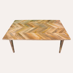 Light Brown Wooden Coffee Table