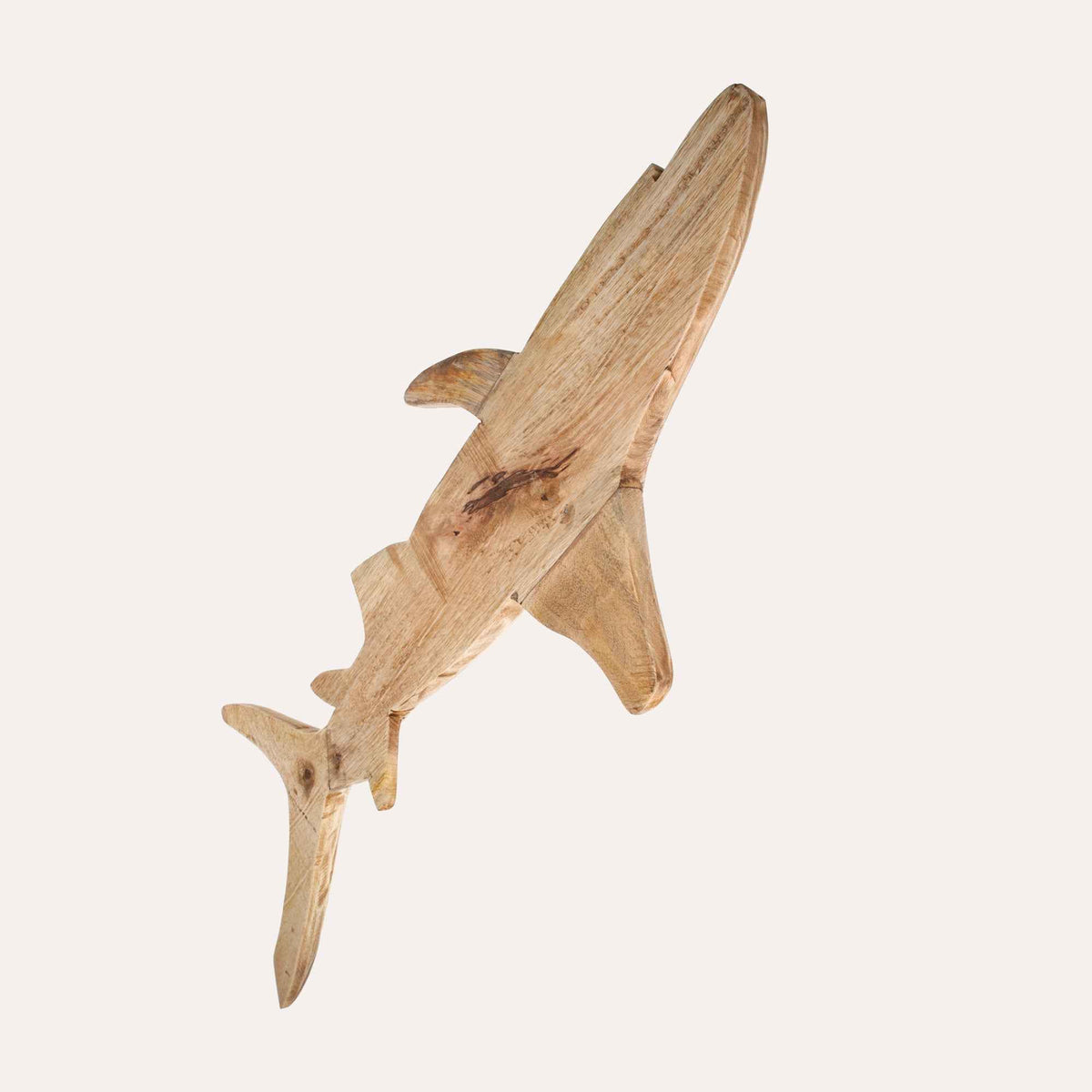 Décoration en bois en forme de requin fabriquée à la main