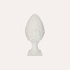 White Ceramic Pine Cone H. 35cm