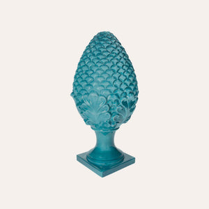 Pigna in Ceramica Color Petrolio - H. 60cm