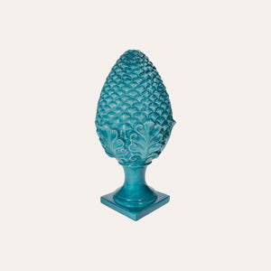 Piña de Pino en Cerámica Color Petróleo - Al. 50cm