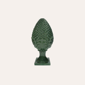 Pigna in Ceramica Verde - H. 35cm