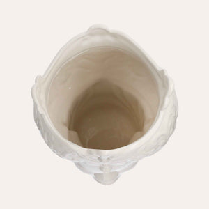 Testa di Moro Woman Vase in Glossy White Ceramic