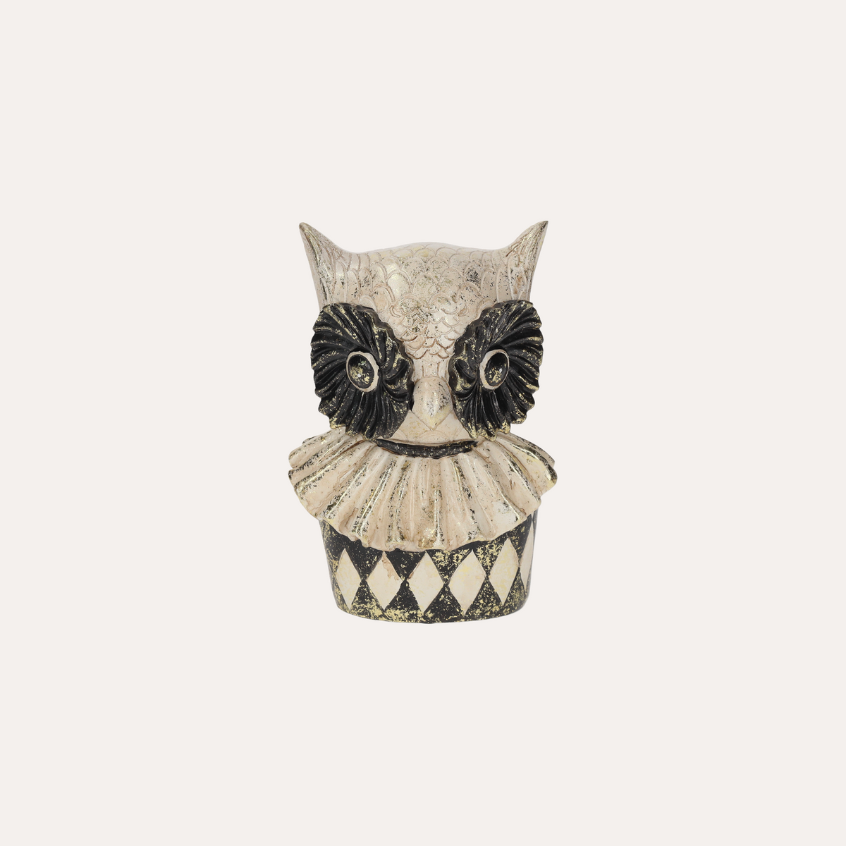 Busto decorativo de búho en resina Al. 20x25 cm