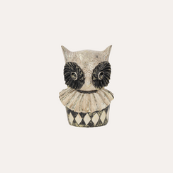 Busto Civetta Decorativo in Resina H20x25 cm