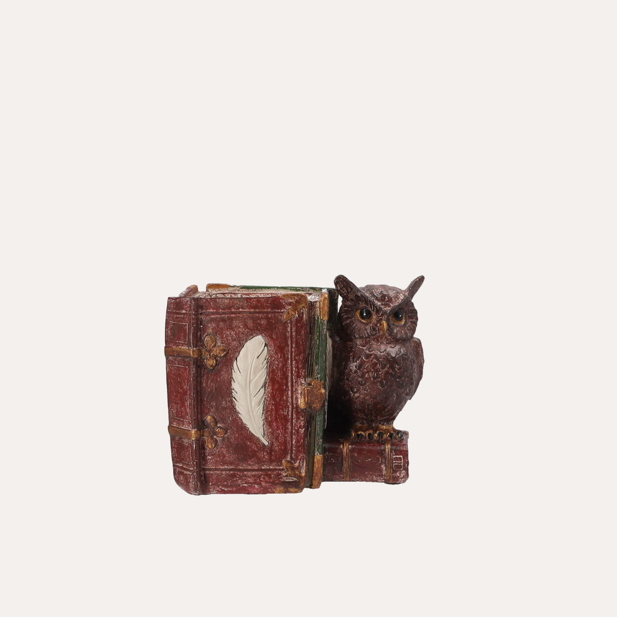 Porta Penne Civetta in Resina H.12 cm