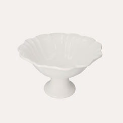 Soporte para tazas de cerámica blanca Al.20xØ32 cm