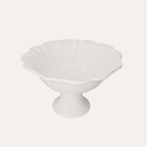 Soporte para tazas de cerámica blanca Al.20xØ32 cm