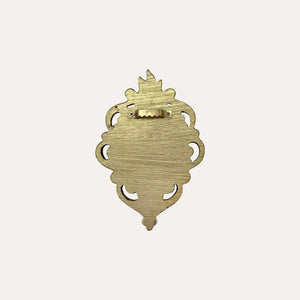 Cuore Sacro in Resina Oro 14x10 cm - KeyHome Store