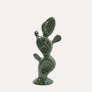 Fico d'India Decorativo in Ceramica Verde H.48x20x10 cm